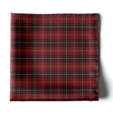 THE MAROON CLASSIC PLAID SILK POCKET SQUARE